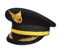 TOWARDSNAN Casquette de capitaine d'Halloween pour adulte, bal masqué, cosplay pour Halloween, jeu de rôle, accessoires de jeu de rôle pour adultes