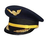 TOWARDSNAN Casquette de capitaine d'Halloween pour adulte, bal masqué, cosplay pour Halloween, jeu de rôle, accessoires de jeu de rôle pour adultes