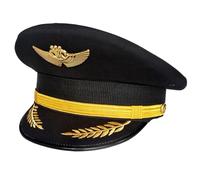 TOWARDSNAN Casquette de capitaine d'Halloween pour adulte, bal masqué, cosplay pour Halloween, jeu de rôle, accessoires de jeu de rôle pour adultes