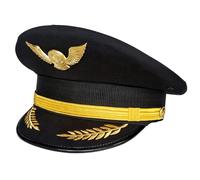 TOWARDSNAN Casquette de capitaine d'Halloween pour adulte, bal masqué, cosplay pour Halloween, jeu de rôle, accessoires de jeu de rôle pour adultes