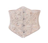 TOWARDSNAN Ceinture d'entraînement en polyester avec broderie complexe, amincissante, pour soirée, champagne, S