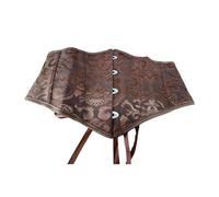 TOWARDSNAN Ceinture d'entraînement en polyester avec broderie complexe, amincissante, pour soirée, marron, L