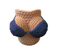 TOWARDSNAN Chandails en crochet pour bikinis en tricot pour centre de table, housse amovible pour bikinis de bière