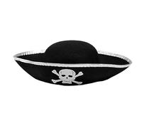 TOWARDSNAN Chapeau de pirate à bord de pirate pour femme, banquet, fête, Halloween, bal masqué, fête pour adulte, accessoires pour cheveux, chapeau triangulaire, chapeau triangulaire colonial pour