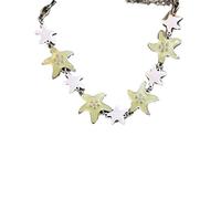 TOWARDSNAN Collier, collier serpent étoile irrégulière à cinq branches design tempérament féminin chaîne étudiant simple bijoux, As shown in the figure, Métal