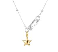 TOWARDSNAN Collier élégant en alliage avec pendentif en forme d'étoile - Bijou parfait pour les tenues décontractées ou formelles - Chaîne élégante en forme d'étoile pour femme