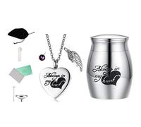 TOWARDSNAN Collier fiable pour cendres d'animaux de compagnie et cercueils de cinéraire embrassent un moment significatif - Convient pour les propriétaires d'animaux - Colliers urne pour animaux de