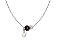 TOWARDSNAN Collier ras du cou avec pendentif à cinq pointes, collier tendance en forme de serpent, As shown in the figure, Acier inoxydable