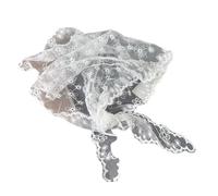 TOWARDSNAN Écharpe en dentelle polyester avec grand motif floral brodé pour un environnement domestique confortable et élégant Écharpe vintage en dentelle, Petite fleur, taille unique