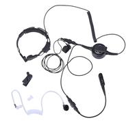 TOWARDSNAN Écouteurs réglables avec microphone pour la sécurité P6600 MTP3150 Radios bidirectionnelles Longue durée de vie 215 cm Communication du personnel de sécurité