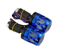 TOWARDSNAN Extrémités de guidon de moto en aluminium avec lumières LED, installation facile pour améliorer la conduite des feux de guidon de moto personnalisables