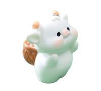 TOWARDSNAN Figurine créative de vache décors d'animaux de collection Figurines amusantes en résine Figurines de collection Figurines de petits animaux