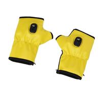 TOWARDSNAN Gants de ski chauffants par temps froid, rechargeables, température réglable, demi-doigts chauffants pour ski, cyclisme, randonnée