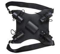 TOWARDSNAN Harnais confortable pour jeux de rôle, épées, double épaule, en cuir PU, accessoires de costume, fourreau pour mascarades