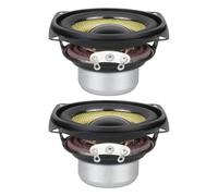 TOWARDSNAN Haut-parleurs en néodyme 52 mm 15 W 4Ω double structure et cônes en fibre de verre pour l'amélioration du son automobile en néodyme petit