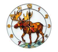 TOWARDSNAN Horloge murale contemporaine - Mouvement silencieux - Motif vibrant - Analogique - Pour chambre à coucher, bureau, maison, décoration murale