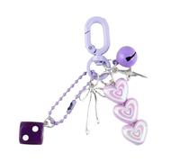 TOWARDSNAN Joli porte-clés en forme d'étoile et de cœur pour femme - Esthétique - Breloques de sac et de sac à main pour sacs à main et sacs à dos - Anneaux de voiture pour femme, Q1805 3