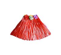 TOWARDSNAN Jupes de danse colorées - Jupe d'herbe pour les fêtes de plage, les décorations de fête sur le thème de la scène, Rouge, 95D