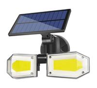 TOWARDSNAN Lampe de sécurité intelligente à détecteur de mouvement avec indice d'étanchéité LED efficace pour la maison et les espaces commerciaux, mur solaire avec détecteur de mouvement