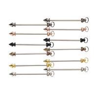 TOWARDSNAN Lot de 12 porte-clés à perles pour les amateurs d'artisanat et de personnalisation de cadeaux