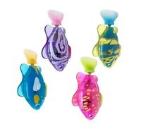 TOWARDSNAN Lot de 4 poissons lumineux activés par le mouvement - Jouet de natation automatique pour chatons d'intérieur et divertissement sûr - Jouet électrique pour chat