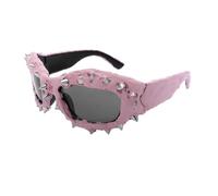 TOWARDSNAN Lunettes de soleil, élégantes lunettes de soleil pour filles et garçons, accessoires photo, voyage, Hip Hop, nuances de rivets, lunettes Hip Hop pour filles et garçons, Tel que montré