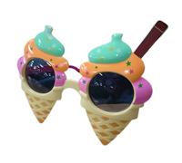 TOWARDSNAN Lunettes de soleil, lunettes hawaïennes amusantes pour fête, fête, plage, décorations, Cônes colorés, Distance between glasses legs 14cm