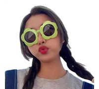 TOWARDSNAN Lunettes de soleil, lunettes hawaïennes amusantes pour fête, fête, plage, décorations, Vert, Distance between glasses legs 14cm