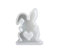 TOWARDSNAN Moules de Pâques en silicone en forme de cœur faits à la main en résine époxy pour décoration de chocolat, moule en silicone en forme de cœur