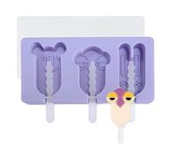 TOWARDSNAN Moules en silicone pour crème glacée, sucettes glacées pour animaux de compagnie, moules à gâteau pour bâtonnets de crème glacée, moule à glace pratique et facile à démouler