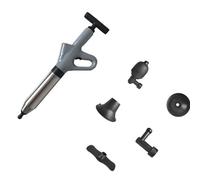 TOWARDSNAN Outil de nettoyage de canalisations à compression d'air 120 PSI 8 kPa avec indicateurs de pression 3 têtes pour enlever les bouchons de tuyaux pour éviers de toilettes