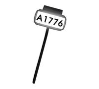 TOWARDSNAN Plaques d'adresse solaires d'extérieur avec piquets et texture de montage mural adaptées à diverses conditions météorologiques, éclairage d'adresse mural