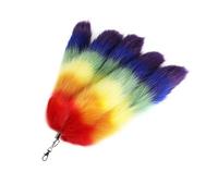 TOWARDSNAN Porte-clés en forme de queue d'animal - Pendentif tendance pour sac à main, Sept couleurs., taille unique