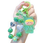 TOWARDSNAN Porte-clés en métal avec pendentif grenouille en acrylique changeant de couleur pour homme, femme, garçon et fille, Vert