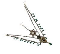 TOWARDSNAN Postiche de mariage vintage réutilisable en résine sans outils nécessaires Assemblage léger Kit de couvre-chef de mariage, Balles en bronze PS16D, taille unique