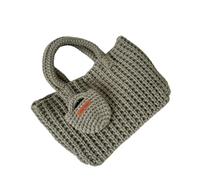 TOWARDSNAN Sac à main au crochet au design unique, léger et élégant, sac à main doux avec poignée supérieure, sacs à main doux pour un usage quotidien par Craft Lover Sac tendance pour femme, Vert