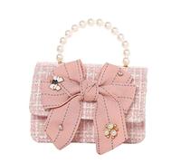 TOWARDSNAN Sac à main coréen pour enfants - Joli sac à main en fausse perle - Petite pochette pour pièces de monnaie - Petit sac à bandoulière pour femme, b, One Size