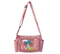 TOWARDSNAN Sac d'école Itabag pour femme - Grande capacité - Messagers transparents pour affichage d'épingles, sac à bandoulière transparent de grande capacité - Sac d'école pour fille, a