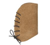 TOWARDSNAN Sécurise les mains de pêche, facile à installer, fermeture par corde, manchon de doigt en cuir solide, convient pour la pêche au spearfishing en cuir, gants d'activités de plein air