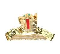 TOWARDSNAN Serre-tête à paillettes dorées pour fête costumée, bijoux de cheveux égyptien, serpent, bandeau doré pour fille
