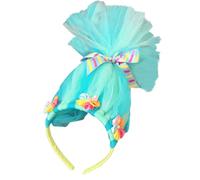 TOWARDSNAN Serre-tête en tulle pour enfants avec nœud et fleur - Accessoire de jeu de rôle - Accessoire de conte de fées