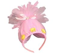TOWARDSNAN Serre-tête en tulle pour enfants avec nœud et fleur - Accessoire de jeu de rôle - Accessoire de conte de fées
