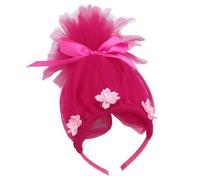 TOWARDSNAN Serre-tête en tulle pour enfants avec nœud et fleur - Accessoire de jeu de rôle - Accessoire de conte de fées