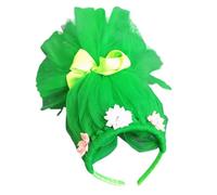 TOWARDSNAN Serre-tête en tulle pour enfants avec nœud et fleur - Accessoire de jeu de rôle - Accessoire de conte de fées