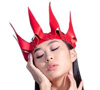 TOWARDSNAN Serre-tête médiéval chevalier Templiers Halloween Couronne Pirate Knight Bandeau Soldat Cosplay Accessoire de cheveux Halloween pour femme Noir