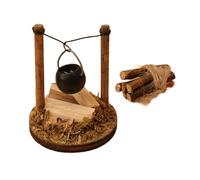 TOWARDSNAN Simulation miniature de la vie de campagne avec seau en bois détaillé pour maisons de poupée 1/6 1/12 décoration de maisons de poupée accessoires