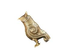 TOWARDSNAN Statue de zun hibou en laiton - Artefact chinois traditionnel - Décoration de bureau - Symbole culturel de collection - Ornement de bureau