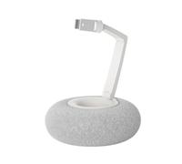 TOWARDSNAN Support de téléphone réglable avec oreiller en peluche rotatif et double bras pour soulager la fatigue du cou (10,2 à 17,8 cm) Support de téléphone à ventouse en silicone