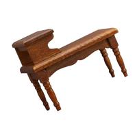 TOWARDSNAN Table basse miniature à deux niveaux pour maisons de poupée à l'échelle 1/12 pour décoration de salon et accessoires de présentation de scène, table basse à deux niveaux