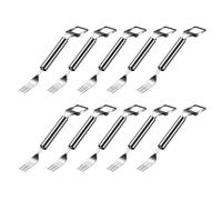 TOWARDSNAN Trancheuse de fruits en acier inoxydable 2 en 1 - Fourchette à pastèque - Outil de coupe portable - Fourchette de coupe de fruits en acier inoxydable